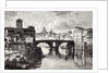Rome Italy 1875 Island of the Tiber St. Bartholomew and the Quattro Capi Bridge by Anonymous