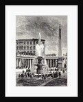Rome Italy 1875 Obelisk of Caligula and Fountains of the Piazza of St. Peter's by Anonymous