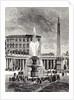 Rome Italy 1875 Obelisk of Caligula and Fountains of the Piazza of St. Peter's by Anonymous