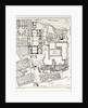 Rome Italy 1875 Plan of the Excavations on the Palatine by Anonymous