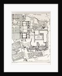 Rome Italy 1875 Plan of the Excavations on the Palatine by Anonymous