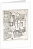 Rome Italy 1875 Plan of the Excavations on the Palatine by Anonymous
