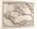 Map West Indies and Central America by Anonymous