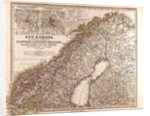 Norway Sweden Map 1872 by Anonymous