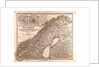 Norway Sweden Map 1872 by Anonymous