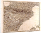 Spain France Pyrenees Map 1872 by Anonymous