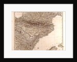 Spain France Pyrenees Map 1872 by Anonymous