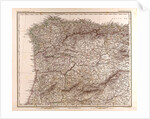 Spain Map 1872 by Anonymous