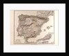 Spain and Portugal Map 1875 by Anonymous