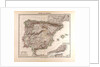 Spain and Portugal Map 1875 by Anonymous