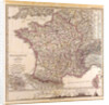 France Map 1874 by Anonymous