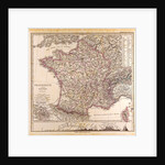 France Map 1874 by Anonymous