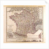 France Map 1874 by Anonymous