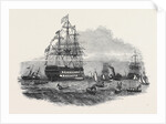 Her Majesty Going on Board the Albion, at Spithead by Anonymous