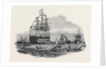 Her Majesty Going on Board the Albion, at Spithead by Anonymous