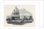 Her Majesty Going on Board the Albion, at Spithead by Anonymous