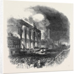 Burning of the Bowery Theatre, New York by Anonymous