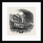 Burning of the Bowery Theatre, New York by Anonymous