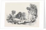Tissington Well-Dressing in 1845, the Ceremony at the Hall Well by Anonymous