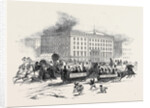 The Broadway, New York: Sleigh Riding after the Late Snow Storm by Anonymous