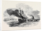 The Ship Lord Ashburton on Fire, Charleston. by Anonymous