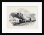 The Ship Lord Ashburton on Fire, Charleston. by Anonymous