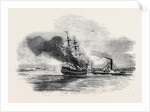 The Ship Lord Ashburton on Fire, Charleston. by Anonymous