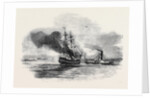 The Ship Lord Ashburton on Fire, Charleston. by Anonymous