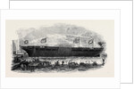 Launch of the Steam Frigate, Terrible, on Thursday Afternoon from Her Majesty's Dock-Yard at Deptford by Anonymous