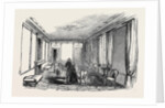The Queen's Visit to the Duke of Buckingham, the Reception Room, at the Wolverton Station. by Anonymous