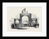 The Queen's Visit to the Duke of Buckingham, at Stowe, Arch at Wicken. by Anonymous