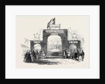 The Queen's Visit to the Duke of Buckingham, at Stowe, Arch at Wicken. by Anonymous