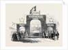 The Queen's Visit to the Duke of Buckingham, at Stowe, Arch at Wicken. by Anonymous
