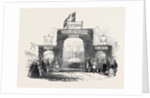 The Queen's Visit to the Duke of Buckingham, at Stowe, Arch at Wicken. by Anonymous