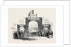 The Queen's Visit to the Duke of Buckingham, at Stowe, Arch at Wicken. by Anonymous