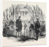Queen Victoria Planting an Oak at Stowe. by Anonymous