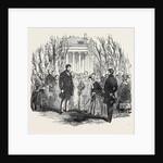 Queen Victoria Planting an Oak at Stowe. by Anonymous