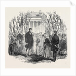 Queen Victoria Planting an Oak at Stowe. by Anonymous