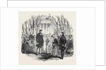 Queen Victoria Planting an Oak at Stowe. by Anonymous