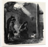 Sketch in a House at Fahey's Quay, Ennis, the Widow Connor and Her Dying Child by Anonymous