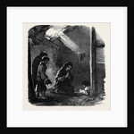 Sketch in a House at Fahey's Quay, Ennis, the Widow Connor and Her Dying Child by Anonymous