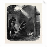 Sketch in a House at Fahey's Quay, Ennis, the Widow Connor and Her Dying Child by Anonymous