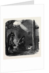 Sketch in a House at Fahey's Quay, Ennis, the Widow Connor and Her Dying Child by Anonymous