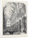 Installation of the Bishop of Norwich, the Procession in the Nave of Norwich Cathedral by Anonymous