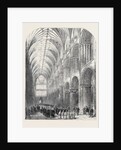Installation of the Bishop of Norwich, the Procession in the Nave of Norwich Cathedral by Anonymous