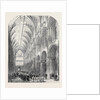 Installation of the Bishop of Norwich, the Procession in the Nave of Norwich Cathedral by Anonymous