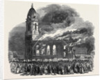 Fire in All Saints Church, at Manchester by Anonymous