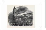 Fire in All Saints Church, at Manchester by Anonymous