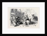 The Carnival at Rome, Explosion of a Hand Grenade in the Carriage of the Prince of Musignano by Anonymous