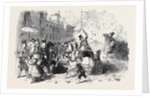 The Carnival at Rome, Explosion of a Hand Grenade in the Carriage of the Prince of Musignano by Anonymous